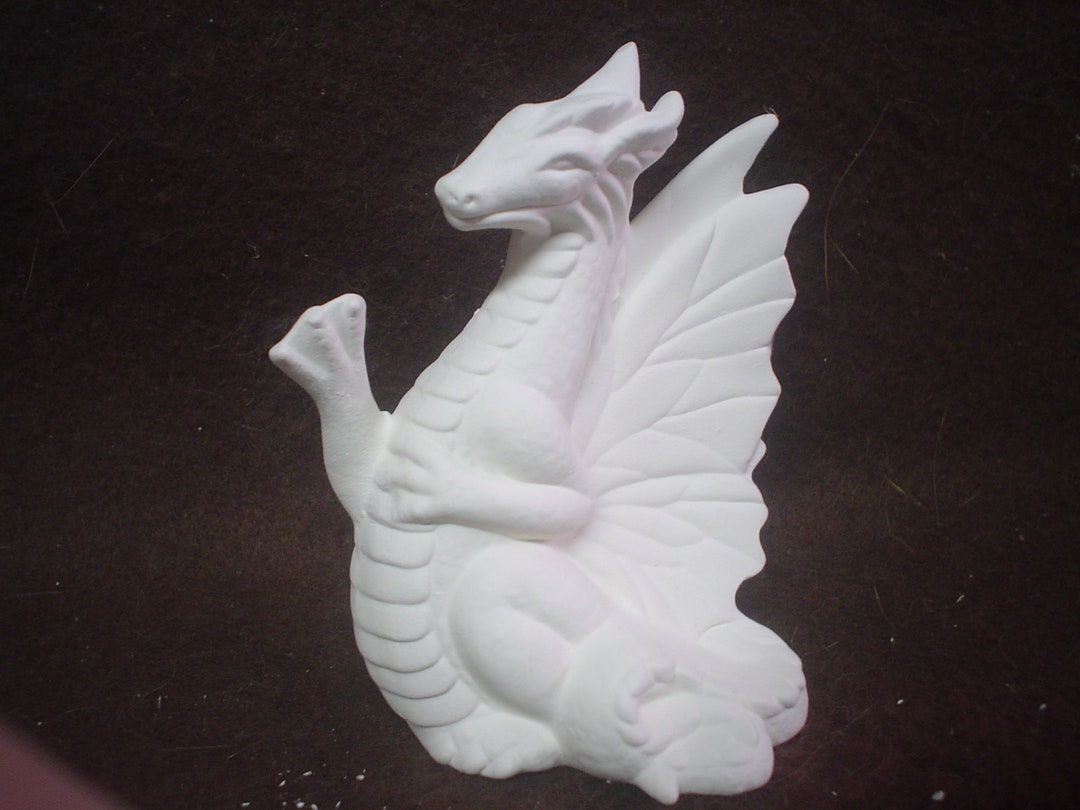 Ceramic Bisque 3.5 Dragon Ready to Paint C158 Etsy