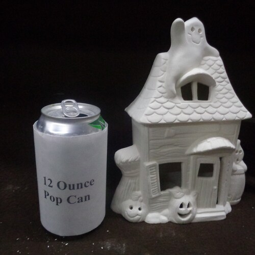 8" Tall Haunted House Halloween Ghosts - Ready to Paint - E698