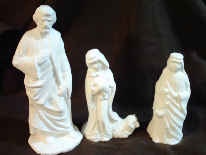 Ceramic Bisque 20 Piece Large Byron Nativity Set Ready to Etsy