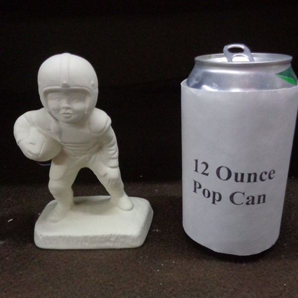 Ceramic Bisque - Standing Football player - 5" - Ready to Paint - E652