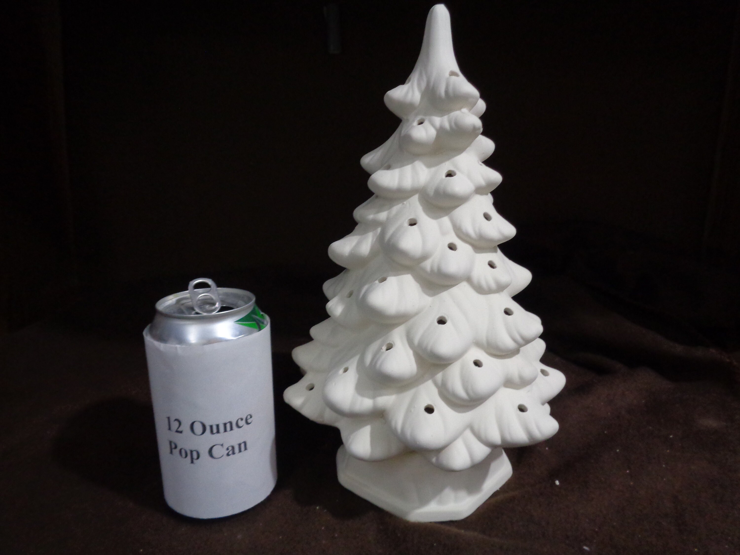 unfinished ceramic christmas trees