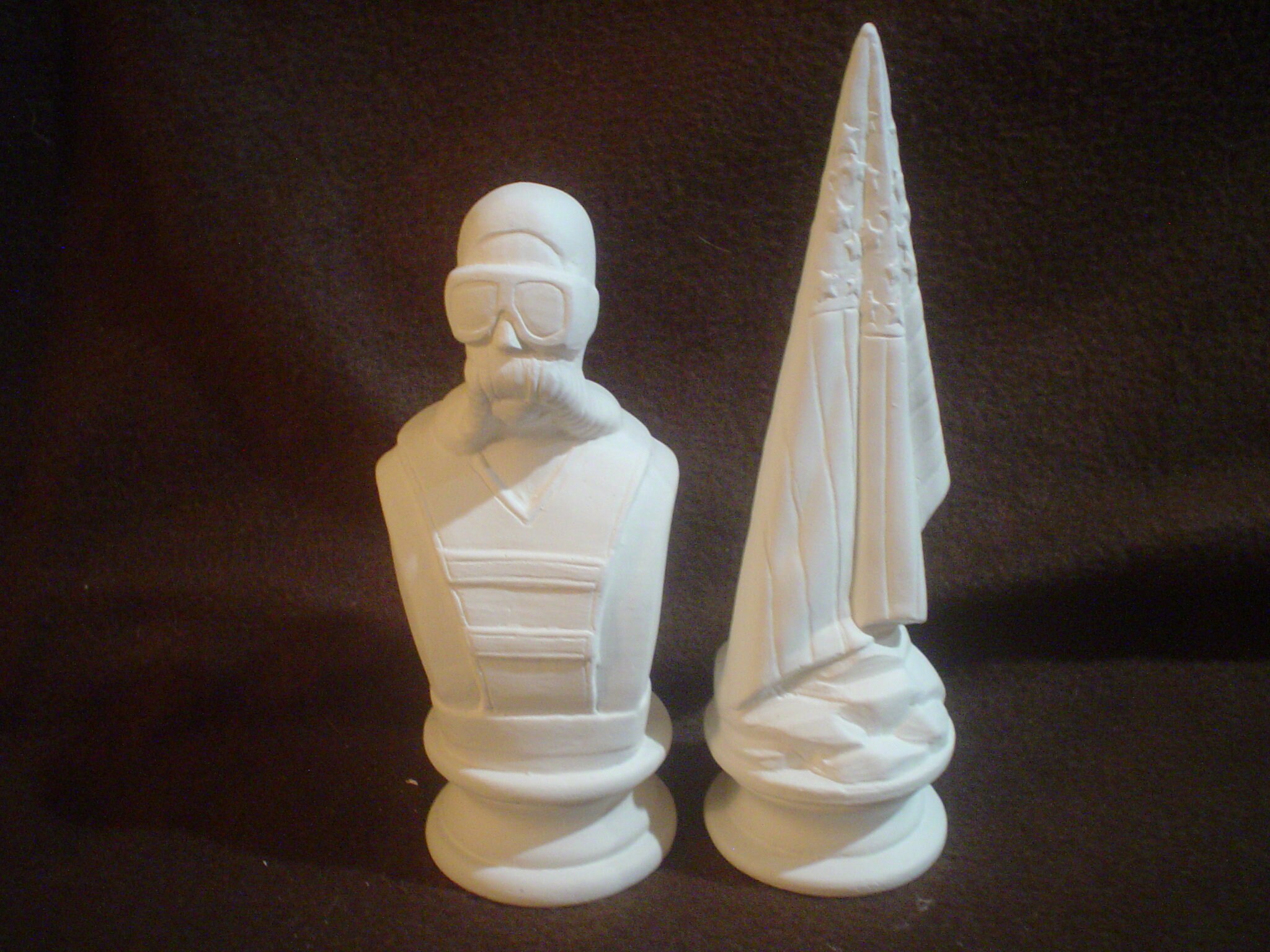 Bisque en céramique Doc Holliday Good & Evil Jeu d'échecs de