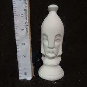 Ceramic Bisque 6&quot; Tall Large Duncan Chess Piece: Pawn- Ready to Paint UNPAINTED - E345