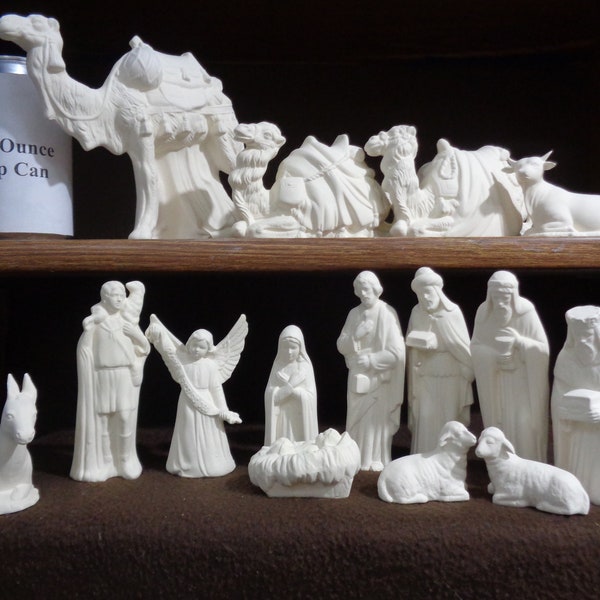 Ceramic Nativity Set Etsy