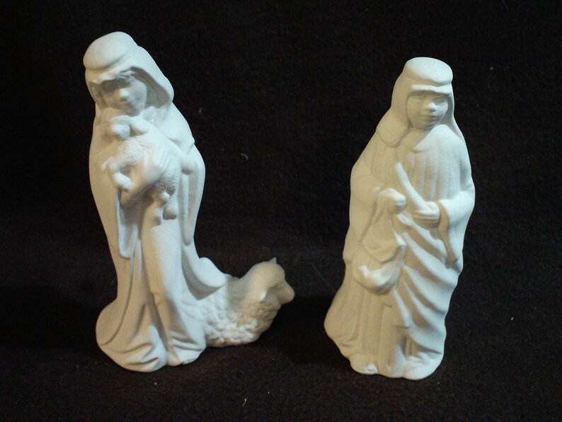 Ceramic Bisque 20 Piece Large Byron Nativity Set Ready to Etsy