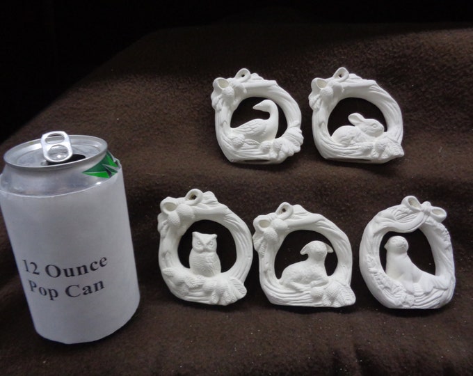 Ceramic Bisque Ornament 4 Tall Waving Snowman ready to Etsy