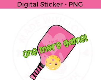 Pickleball - Pickleball PNG - Digital Download - PNG files - Digital PNG - Planner Stickers - Instant Download - Clip art