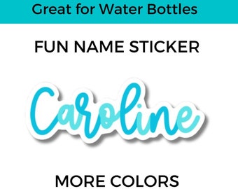 Teacher Sticker - Water Bottle Sticker - Name Stickers - vinyl stickers - waterproof stickers - laptop sticker - Personalized Sticker Decal