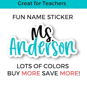 Personalized Name Sticker: Water-Resistant Vinyl Decal