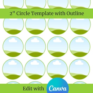 2" Circle Canva Template – Printable DIY Design (Instant Download)