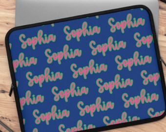 Laptop Sleeve - Personalized Laptop Sleeve - Laptop Cover with Name - iPad Sleeve - Kindle Sleeve - Neoprene Laptop Case