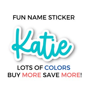 Personalized Name Sticker: Water Bottle & Laptop Decal