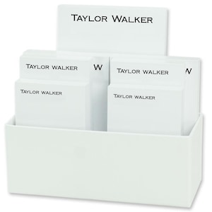 Bellmore 7-Tablet Set - White with Linen holder