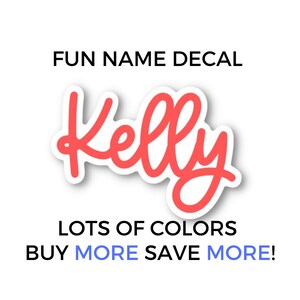 Personalized Name Sticker: Water Bottle or Car Decal