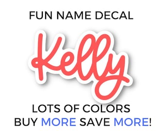 Personalized Name Sticker: Water Bottle or Car Decal
