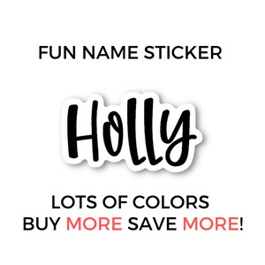 Personalized Custom Name Stickers - Car Decals - vinyl name stickers - stickers - laptop and water bottles stickers -Buy more - Save more
