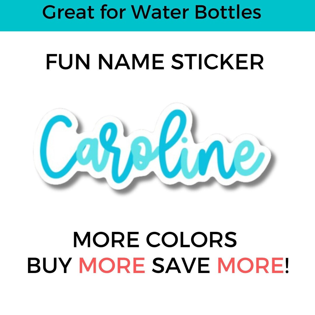 Personalized Name Sticker: Waterproof Vinyl Decal for Laptop, Water ...
