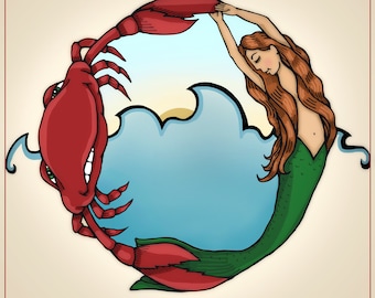 Crab & Mermaid