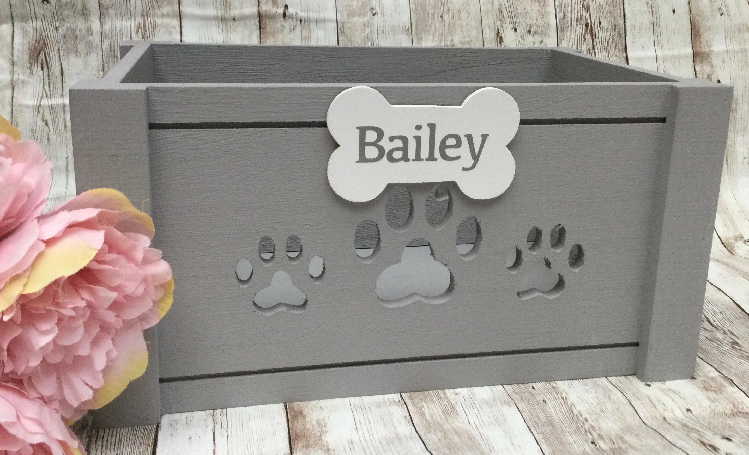 Small Pet storage boxcustom dog toy box personalised dog Etsy