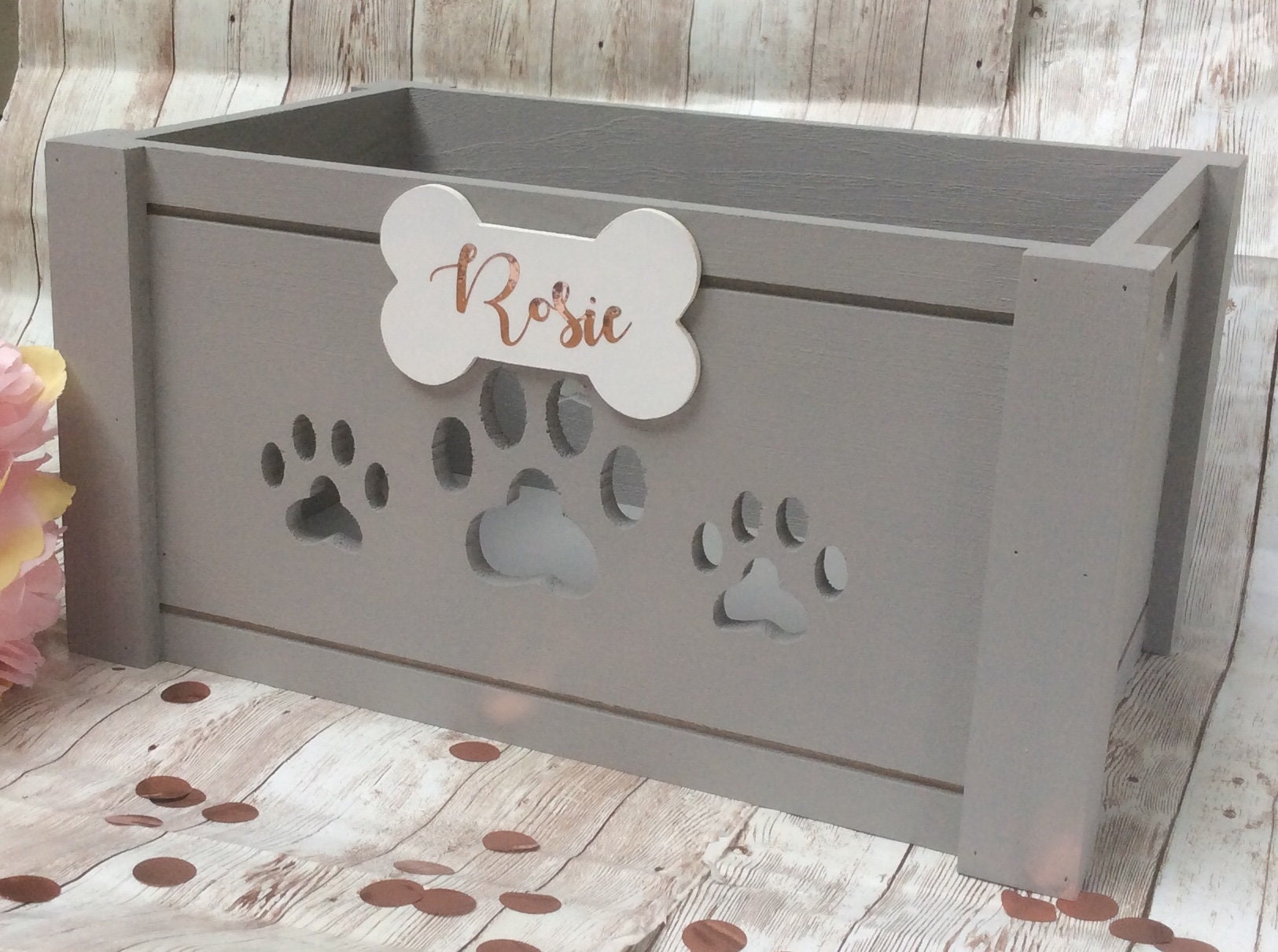 Small Pet storage boxcustom dog toy boxtoy box personalised Etsy