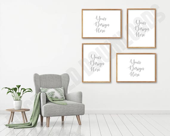 Mixed Orientation Mockup 2to3 Ratio Sitting Area Wall Art