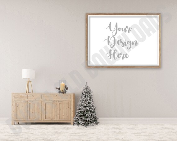 Landscape Photo Mockup 2to3 Ratio Christmas Holiday Wall Art