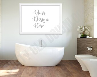 Download Landscape Photo Mockup 2to3 Ratio Bathroom Wall Art Digital Download Free Logo 3d Mockups PSD Mockup Templates