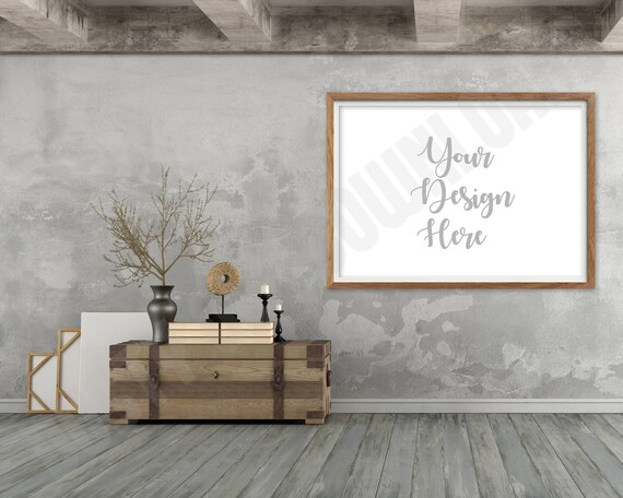 Landscape Photo Mockup 2to3 Ratio Rustic Hallway Wall Art