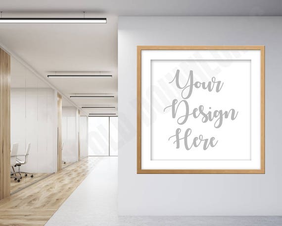 Download Square Photo Mockup Office Business Warehouse Work Wall Etsy