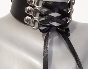 Gothic Choker - Corset Leather Choker