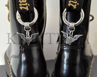 Gothic Shoe Charms - Witchy Bats Boot Charms