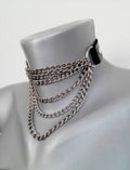 Gothic Punk Rock Biker Chain Choker product logo