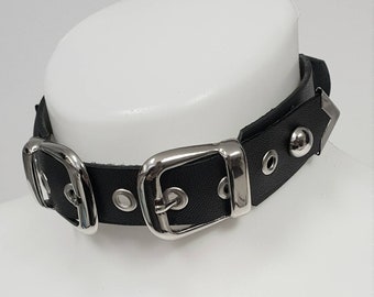 Statement Stylish Gothic Leather Choker