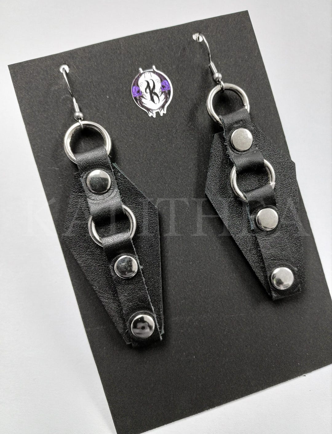 Halloween Horror Eardrop Grave Undead Bat Cross Coffin Earrings