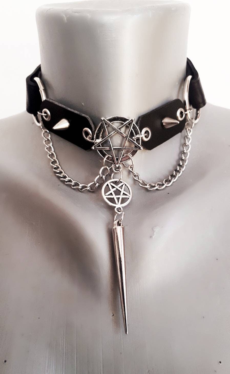 アクセサリー PRY Stannum Leather Plate Necklace Stannum Leather Plate Necklace – PRY