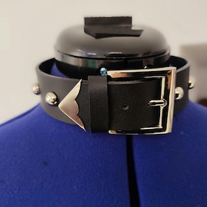 Ed Choker With Big Buckle - Anime Cosplay Leather Choker