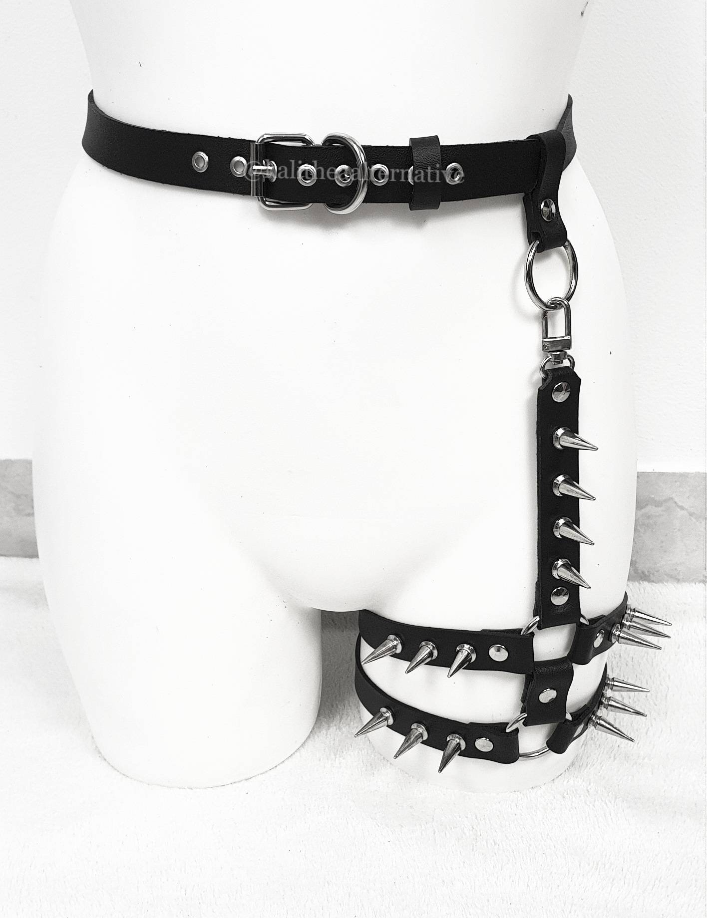 Spiked Leather Bra 