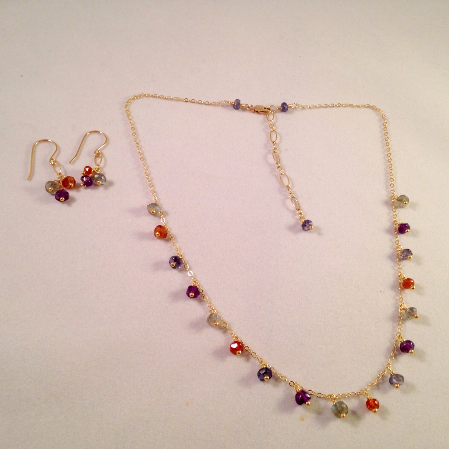DOUBLE-FACED GEMSTONE NECKLACE main image 1
