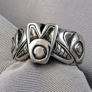 Sterling Silver Orca Ring