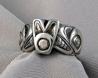 Sterling Silver Orca Ring