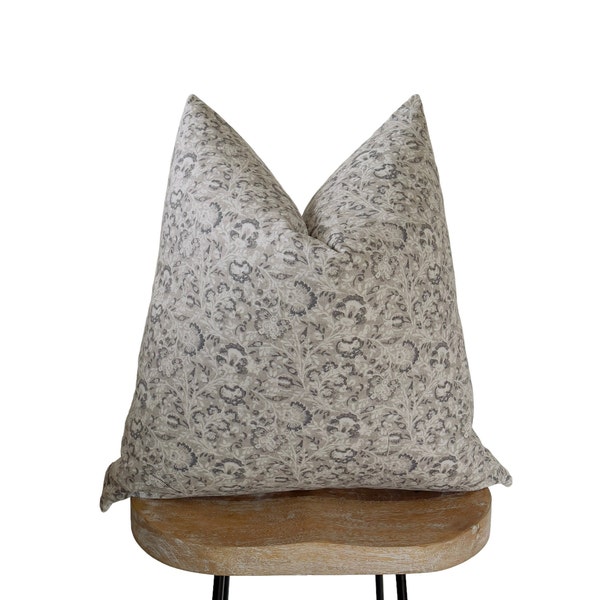 White Grey Pillow Etsy