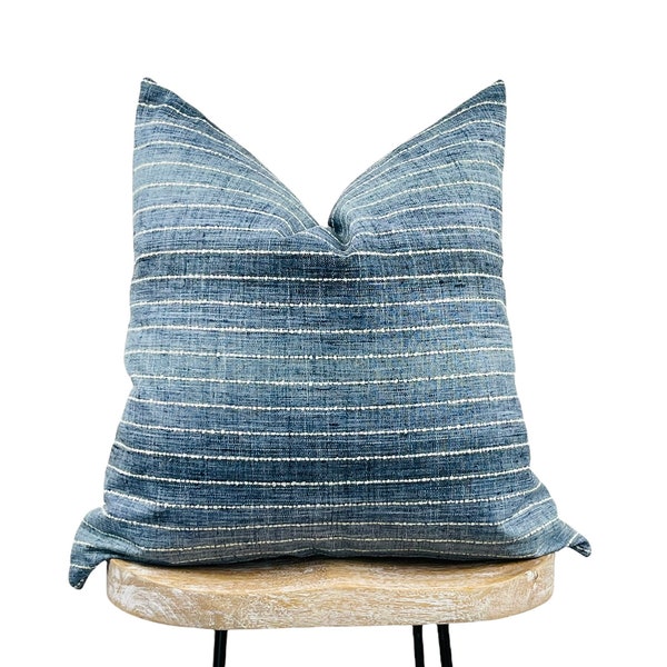 24x24 Blue and Cream Throw Pillows Etsy