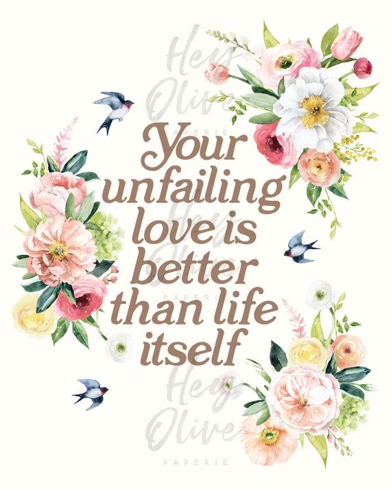 Christian Tote Bag Your Unfailing Love Is Better than Life Itself Christian Tote Bag Your Unfailing Love Is Better than Life Itself