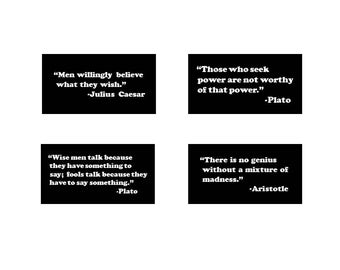 Aristotle, Caesar, and Plato