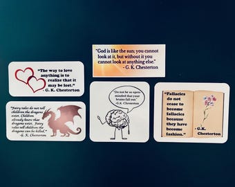 Laptop Sticker Set - Chesterton Set of 5