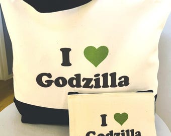 I Love Godzilla Accessories - Bag, Keychain