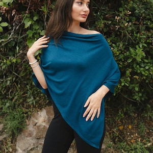 Poncho en tricot de coton modal | Papier de voyage léger | Couche écologique douce fabriquée au Canada image 16