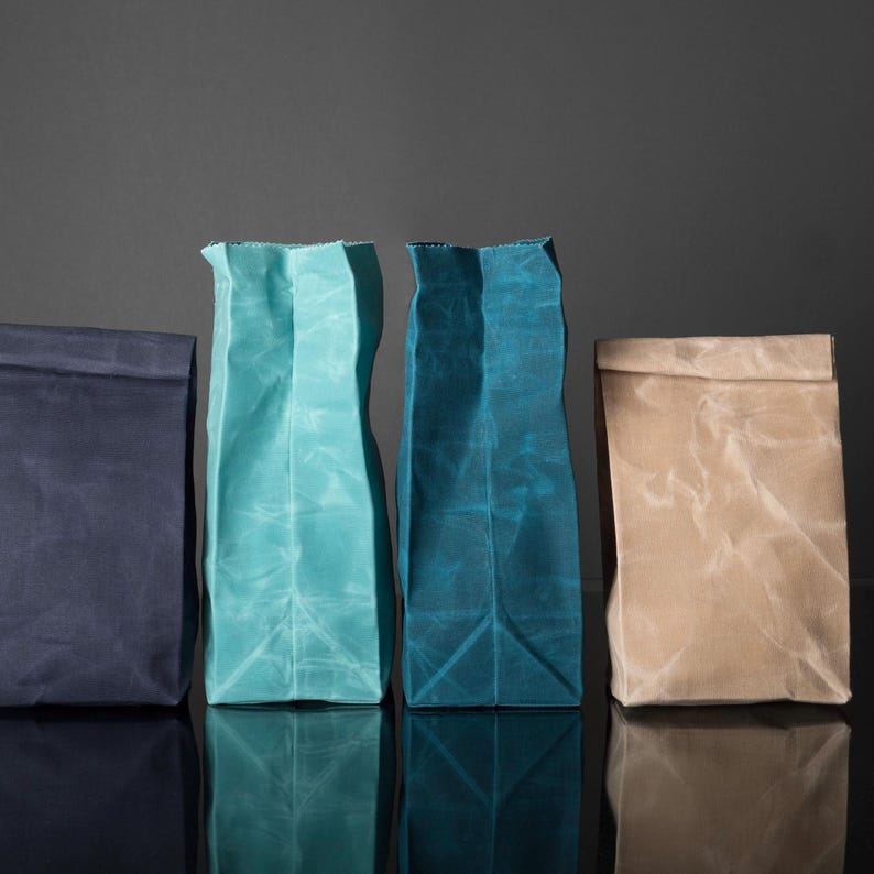 Bolsa de almuerzo de lona encerada, bolsa de almuerzo para el trabajo, bolsa de almuerzo reutilizable, bolsa de almuerzo ecológica, regalo hecho en Canadá imagen 3