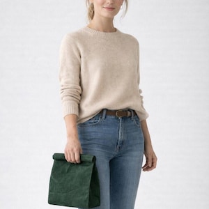 Bolsa de almuerzo de lona encerada, bolsa de almuerzo para el trabajo, bolsa de almuerzo reutilizable, bolsa de almuerzo ecológica, regalo hecho en Canadá imagen 19