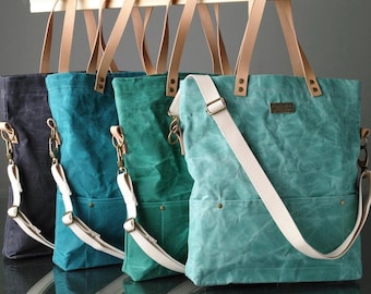 Bolso bandolera de lona hecho a mano / Monedero ecológico canadiense para uso diario / Bolso bandolera de viaje pequeño y duradero